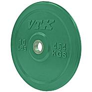 VTX Olympic Colored Rubber Bumper Free Weight Plate Plates 10 lb